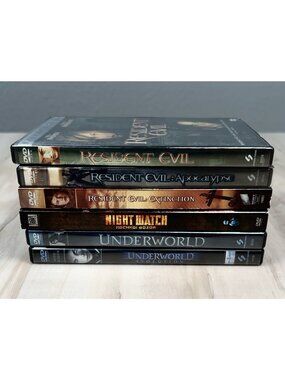 DVD Lot 6 Sci-Fi Fantasy Horror Movies - Resident Evil, Underworld, Night Watch